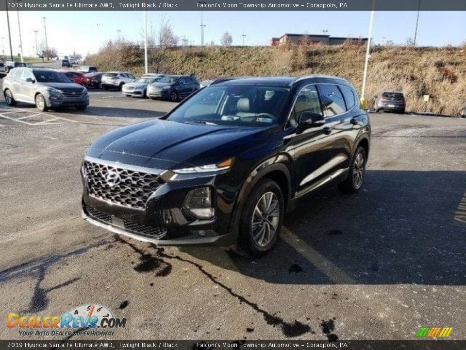 2019 Hyundai Santa Fe Ultimate AWD Twilight Black / Black Photo #3