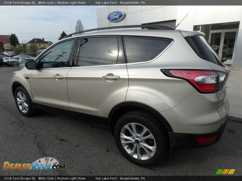 2018 Ford Escape SE White Gold / Medium Light Stone Photo #8