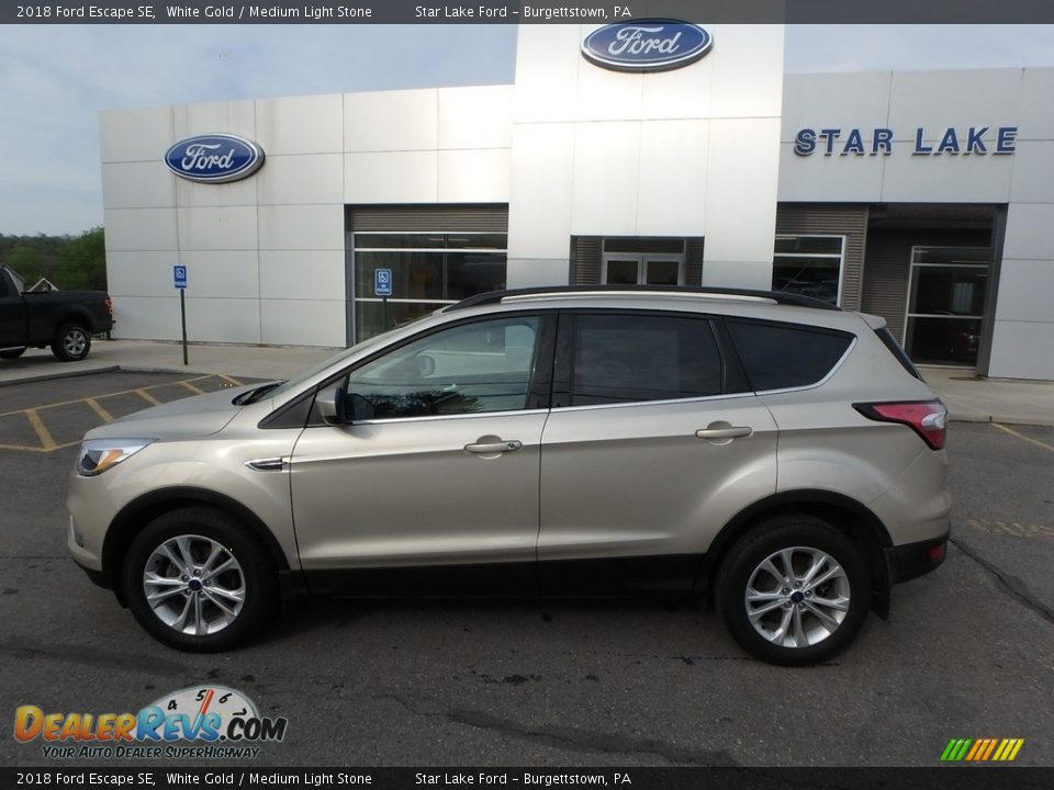 2018 Ford Escape SE White Gold / Medium Light Stone Photo #9