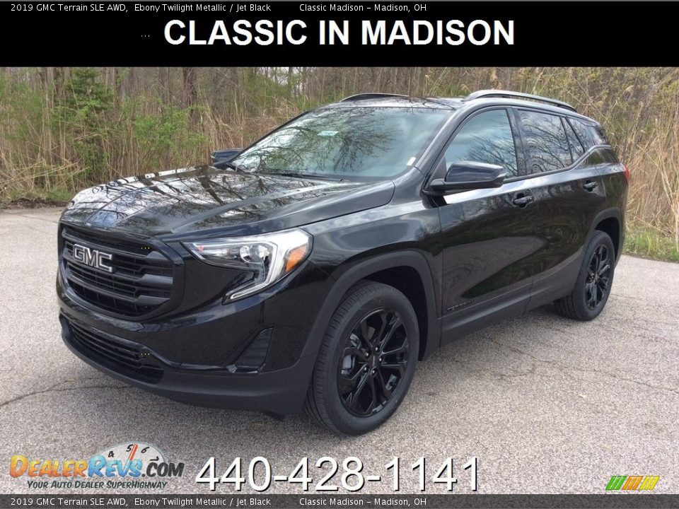2019 GMC Terrain SLE AWD Ebony Twilight Metallic / Jet Black Photo #1