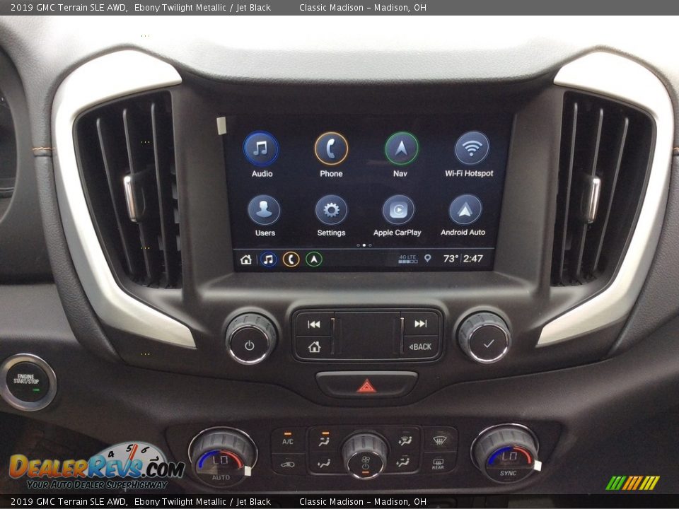 2019 GMC Terrain SLE AWD Ebony Twilight Metallic / Jet Black Photo #14