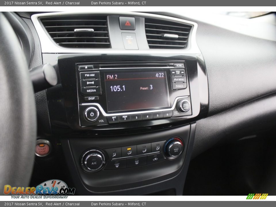 2017 Nissan Sentra SV Red Alert / Charcoal Photo #18