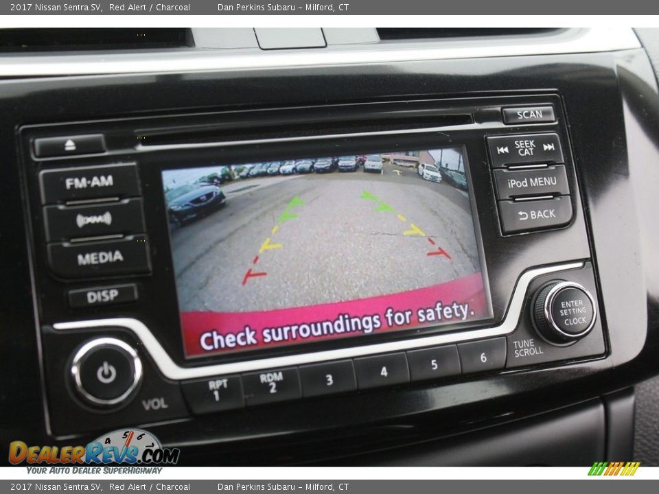 2017 Nissan Sentra SV Red Alert / Charcoal Photo #19
