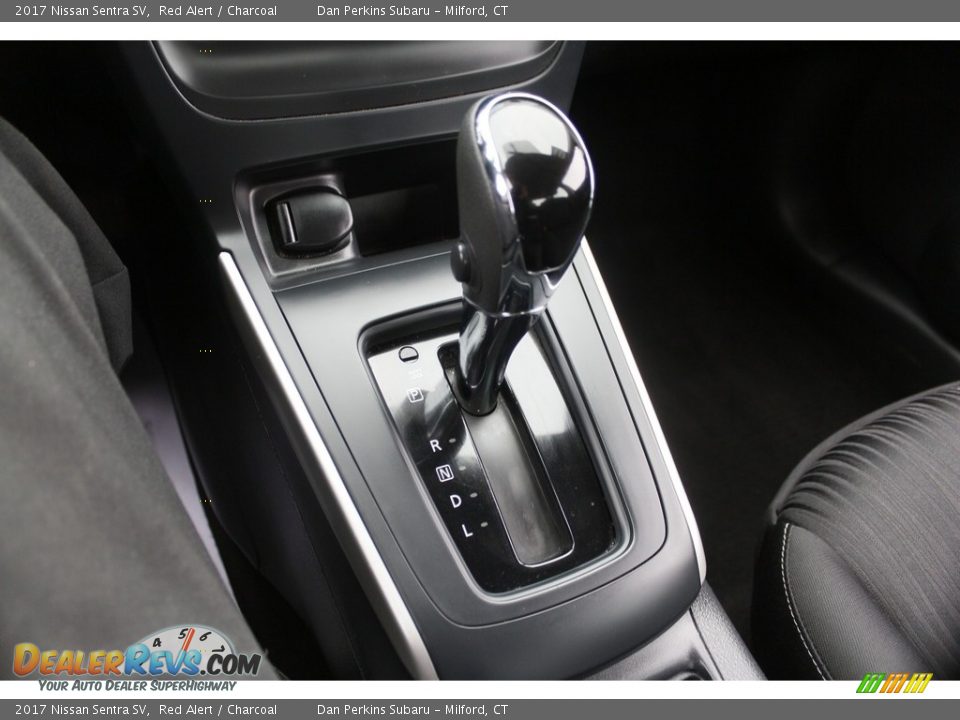 2017 Nissan Sentra SV Red Alert / Charcoal Photo #20