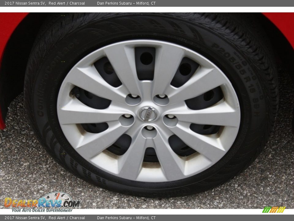 2017 Nissan Sentra SV Red Alert / Charcoal Photo #21