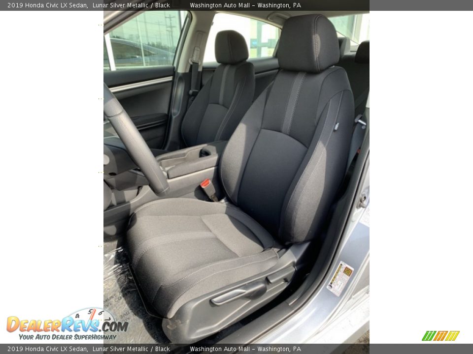 2019 Honda Civic LX Sedan Lunar Silver Metallic / Black Photo #12