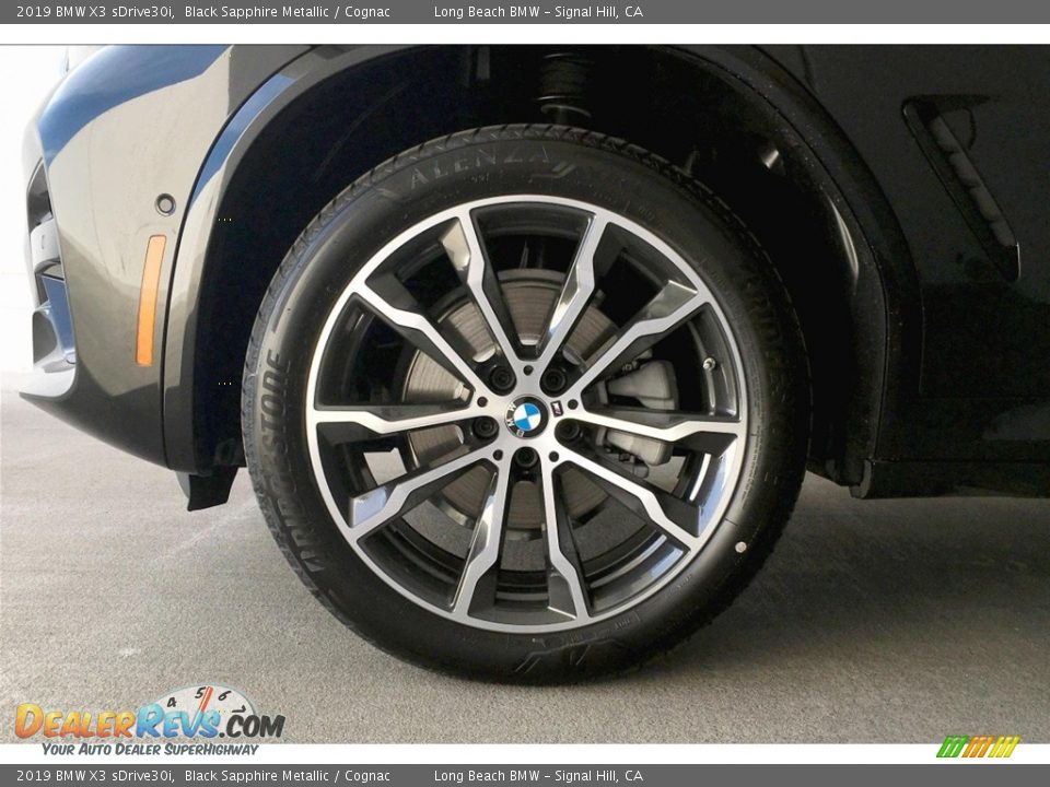 2019 BMW X3 sDrive30i Black Sapphire Metallic / Cognac Photo #10