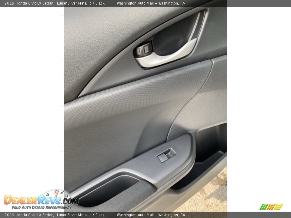 2019 Honda Civic LX Sedan Lunar Silver Metallic / Black Photo #17
