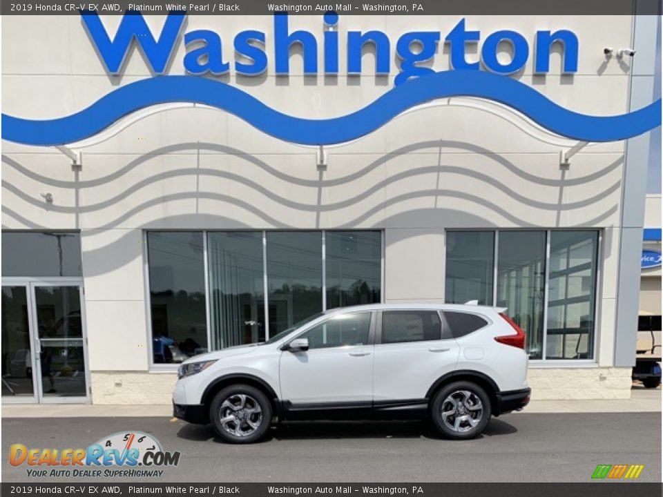 2019 Honda CR-V EX AWD Platinum White Pearl / Black Photo #1
