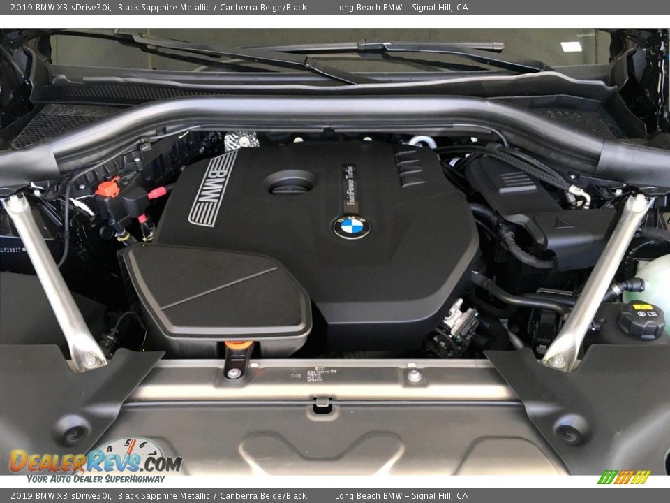 2019 BMW X3 sDrive30i Black Sapphire Metallic / Canberra Beige/Black Photo #9