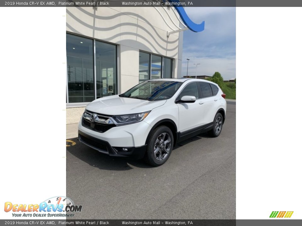 2019 Honda CR-V EX AWD Platinum White Pearl / Black Photo #2