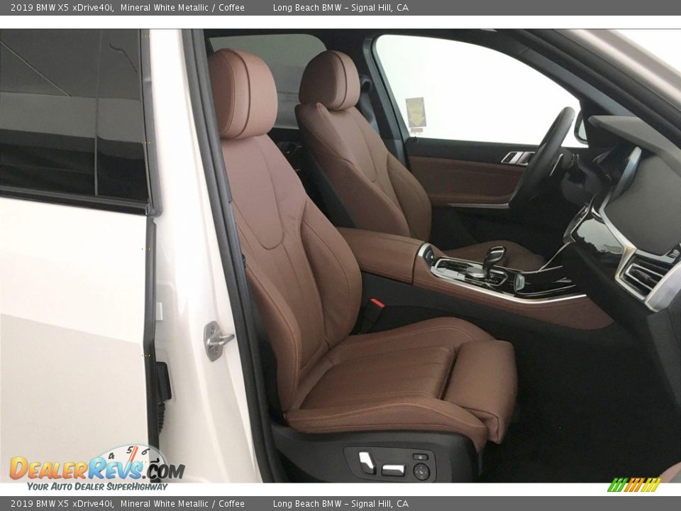 2019 BMW X5 xDrive40i Mineral White Metallic / Coffee Photo #2