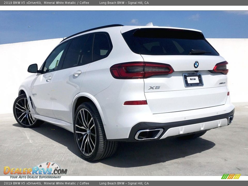2019 BMW X5 xDrive40i Mineral White Metallic / Coffee Photo #3