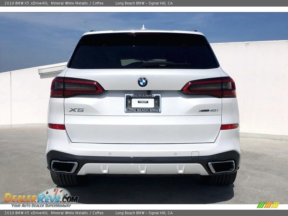 2019 BMW X5 xDrive40i Mineral White Metallic / Coffee Photo #4