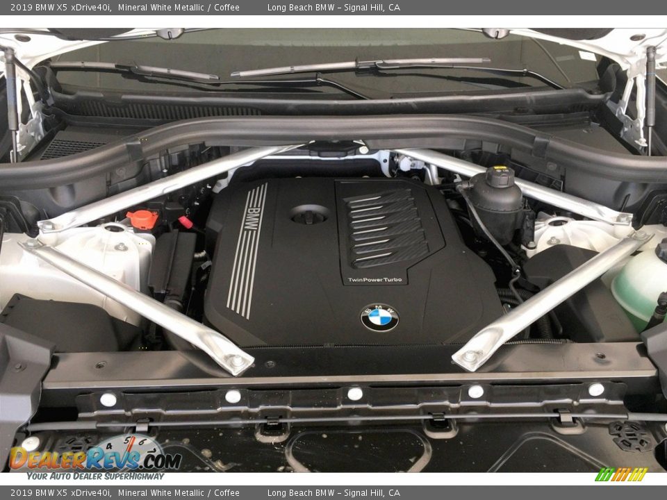 2019 BMW X5 xDrive40i Mineral White Metallic / Coffee Photo #9