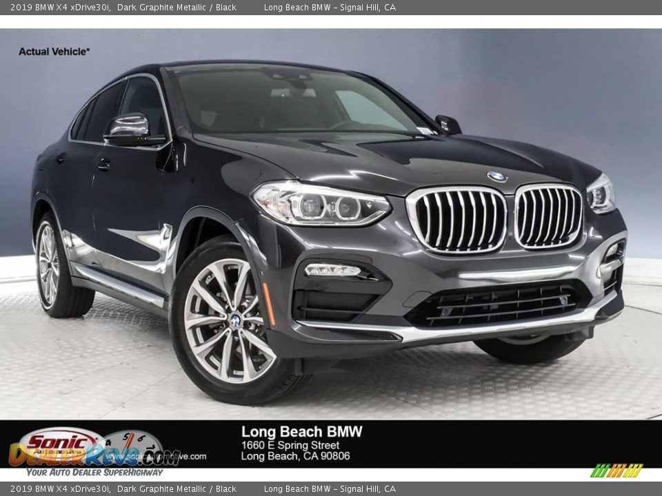 2019 BMW X4 xDrive30i Dark Graphite Metallic / Black Photo #1