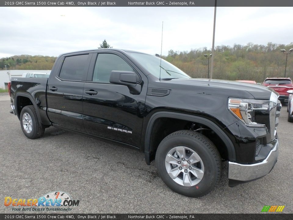 2019 GMC Sierra 1500 Crew Cab 4WD Onyx Black / Jet Black Photo #3