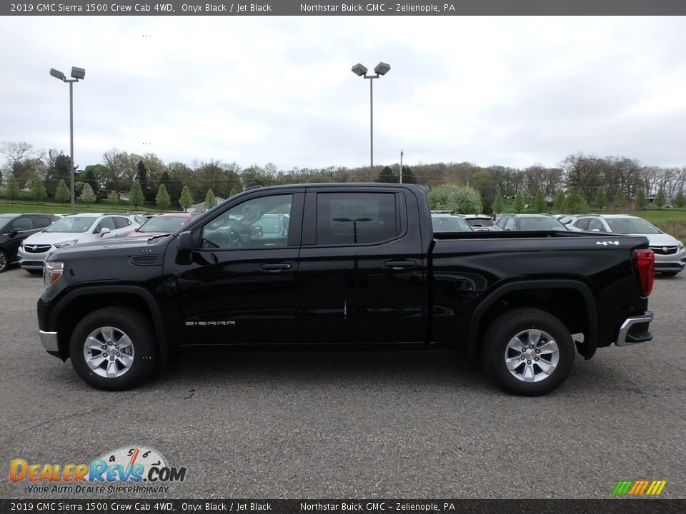 2019 GMC Sierra 1500 Crew Cab 4WD Onyx Black / Jet Black Photo #8