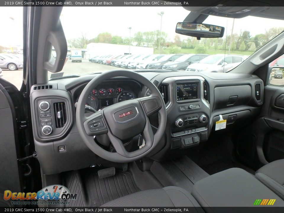2019 GMC Sierra 1500 Crew Cab 4WD Onyx Black / Jet Black Photo #12