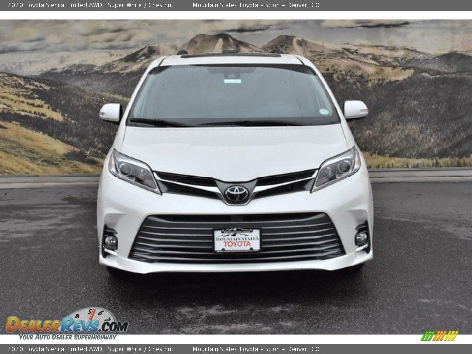 2020 Toyota Sienna Limited AWD Super White / Chestnut Photo #2