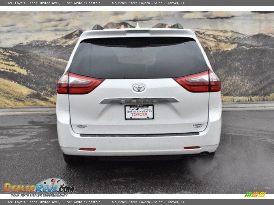 2020 Toyota Sienna Limited AWD Super White / Chestnut Photo #4