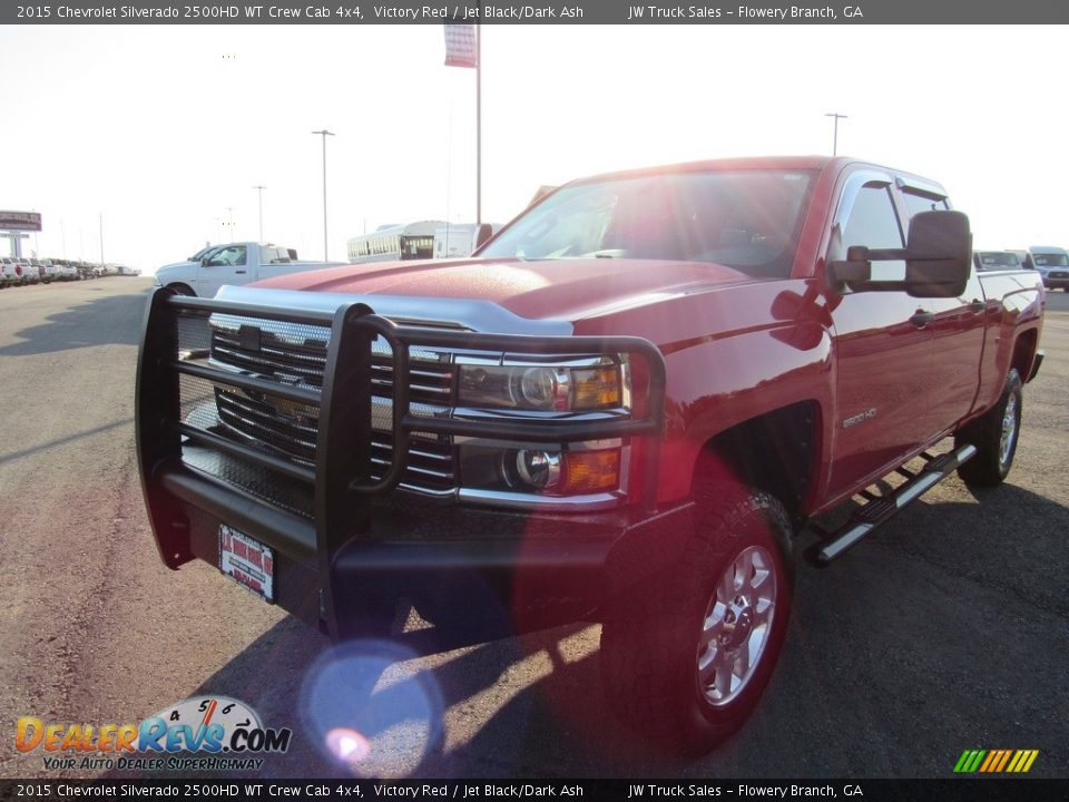 2015 Chevrolet Silverado 2500HD WT Crew Cab 4x4 Victory Red / Jet Black/Dark Ash Photo #1