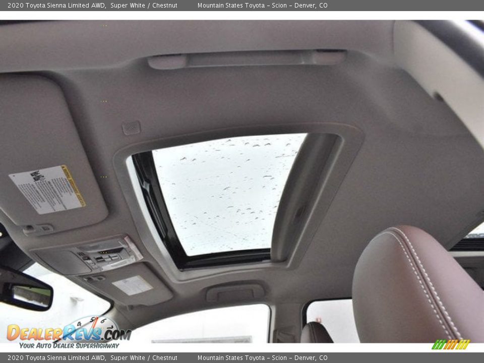2020 Toyota Sienna Limited AWD Super White / Chestnut Photo #8
