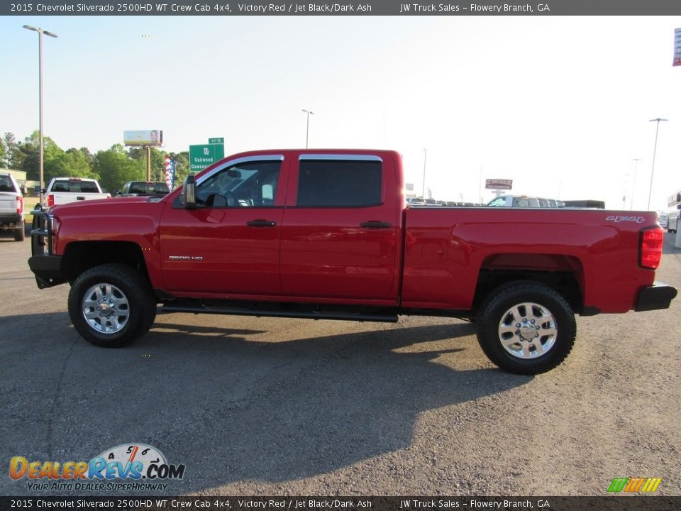 2015 Chevrolet Silverado 2500HD WT Crew Cab 4x4 Victory Red / Jet Black/Dark Ash Photo #2