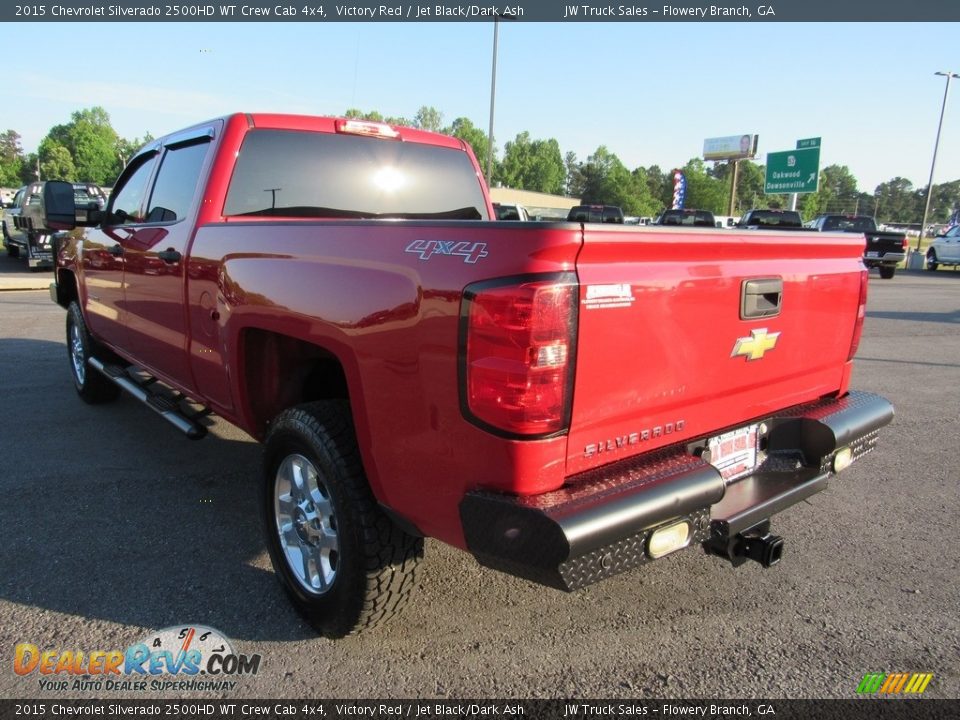 2015 Chevrolet Silverado 2500HD WT Crew Cab 4x4 Victory Red / Jet Black/Dark Ash Photo #3