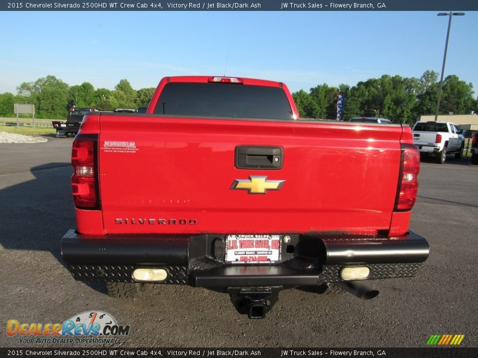 2015 Chevrolet Silverado 2500HD WT Crew Cab 4x4 Victory Red / Jet Black/Dark Ash Photo #4