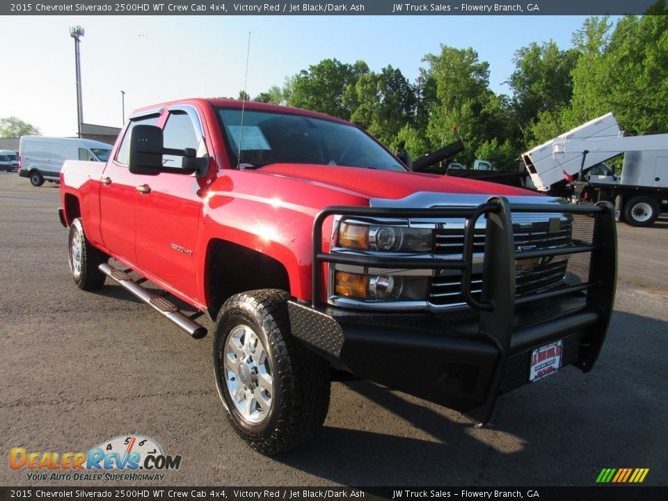 2015 Chevrolet Silverado 2500HD WT Crew Cab 4x4 Victory Red / Jet Black/Dark Ash Photo #7