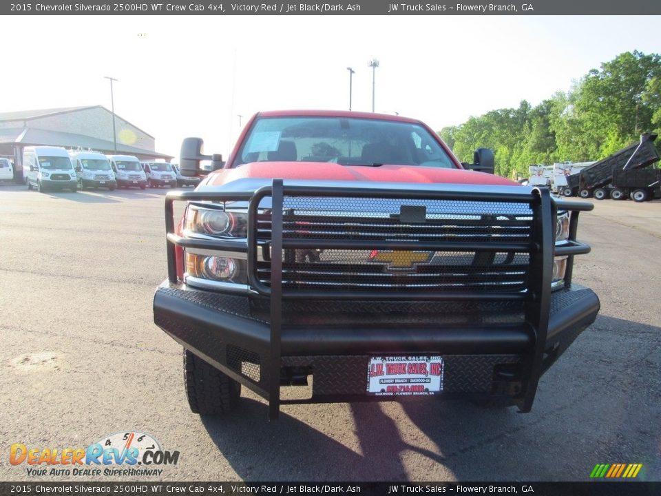 2015 Chevrolet Silverado 2500HD WT Crew Cab 4x4 Victory Red / Jet Black/Dark Ash Photo #8