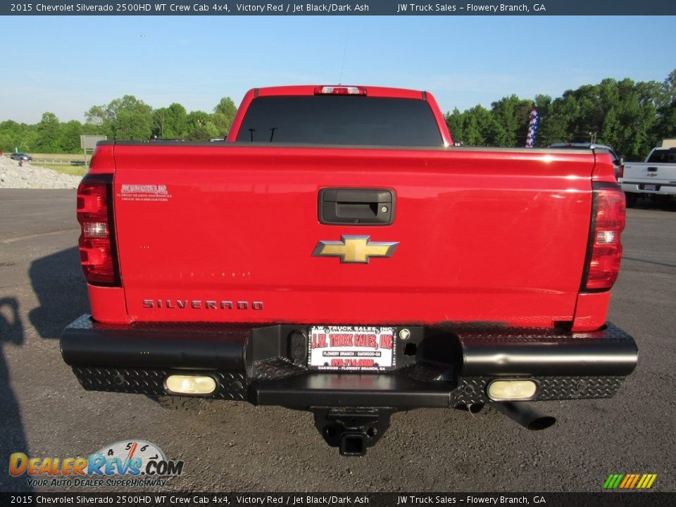 2015 Chevrolet Silverado 2500HD WT Crew Cab 4x4 Victory Red / Jet Black/Dark Ash Photo #32