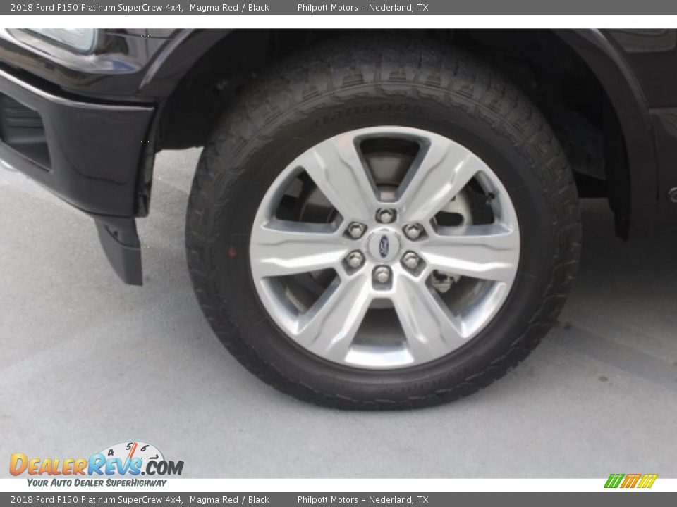 2018 Ford F150 Platinum SuperCrew 4x4 Magma Red / Black Photo #5