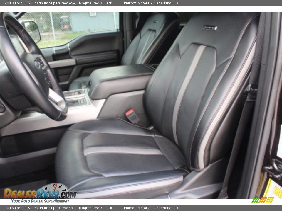 2018 Ford F150 Platinum SuperCrew 4x4 Magma Red / Black Photo #12