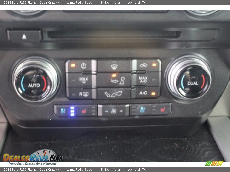 2018 Ford F150 Platinum SuperCrew 4x4 Magma Red / Black Photo #15