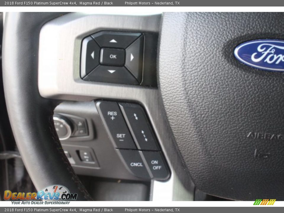 2018 Ford F150 Platinum SuperCrew 4x4 Magma Red / Black Photo #18
