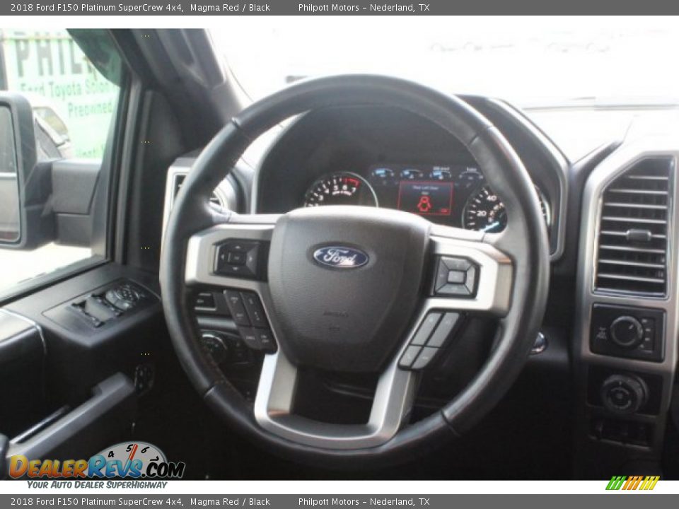 2018 Ford F150 Platinum SuperCrew 4x4 Magma Red / Black Photo #23