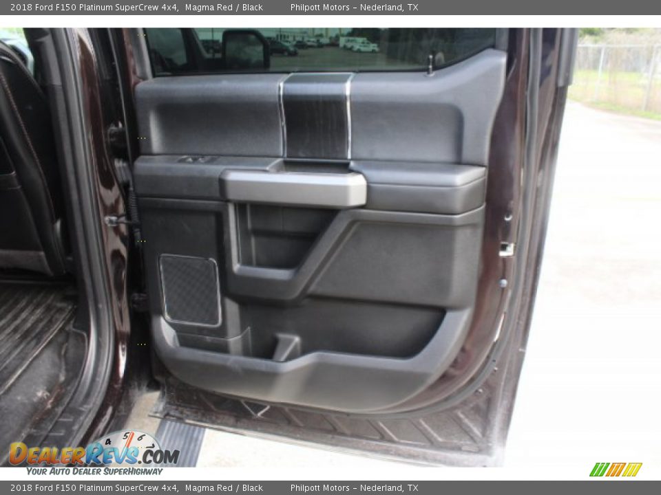 2018 Ford F150 Platinum SuperCrew 4x4 Magma Red / Black Photo #25