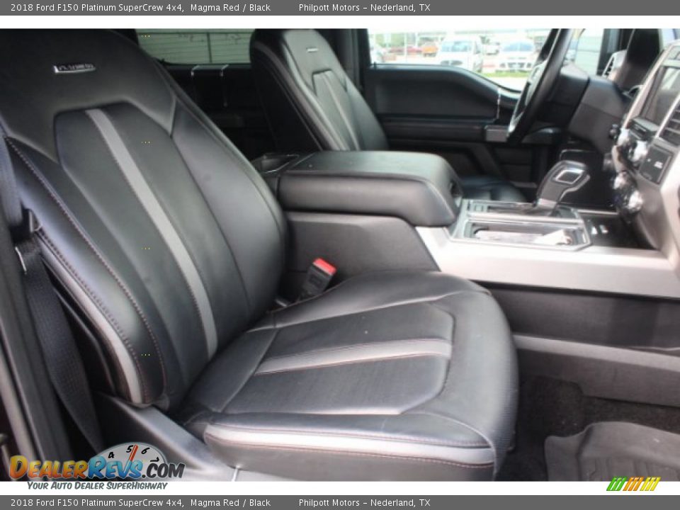 2018 Ford F150 Platinum SuperCrew 4x4 Magma Red / Black Photo #28
