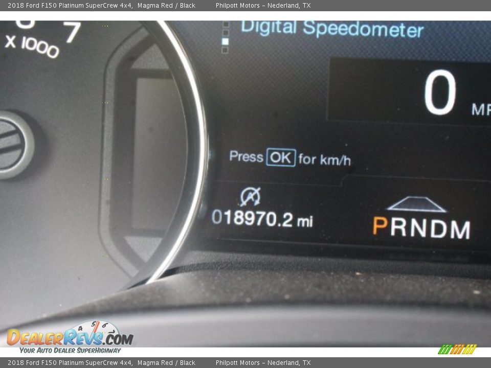 2018 Ford F150 Platinum SuperCrew 4x4 Magma Red / Black Photo #31