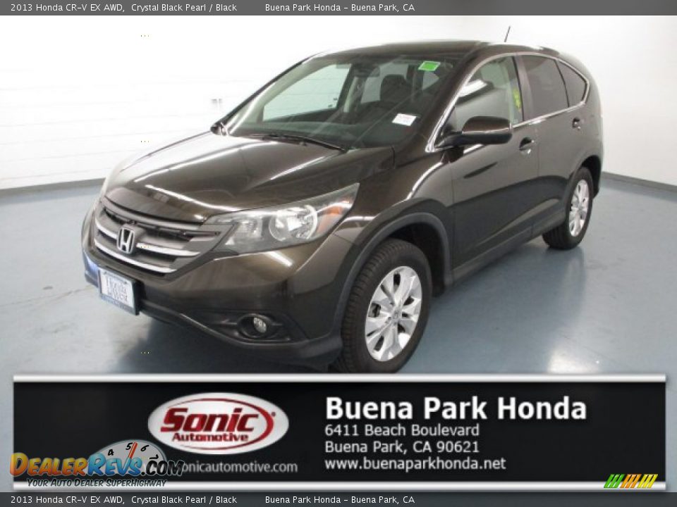 2013 Honda CR-V EX AWD Crystal Black Pearl / Black Photo #1