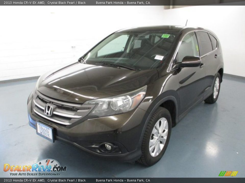 2013 Honda CR-V EX AWD Crystal Black Pearl / Black Photo #4