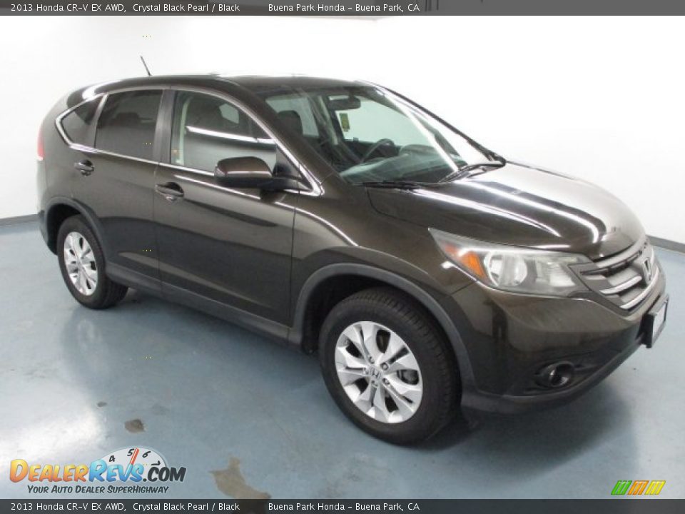 2013 Honda CR-V EX AWD Crystal Black Pearl / Black Photo #11