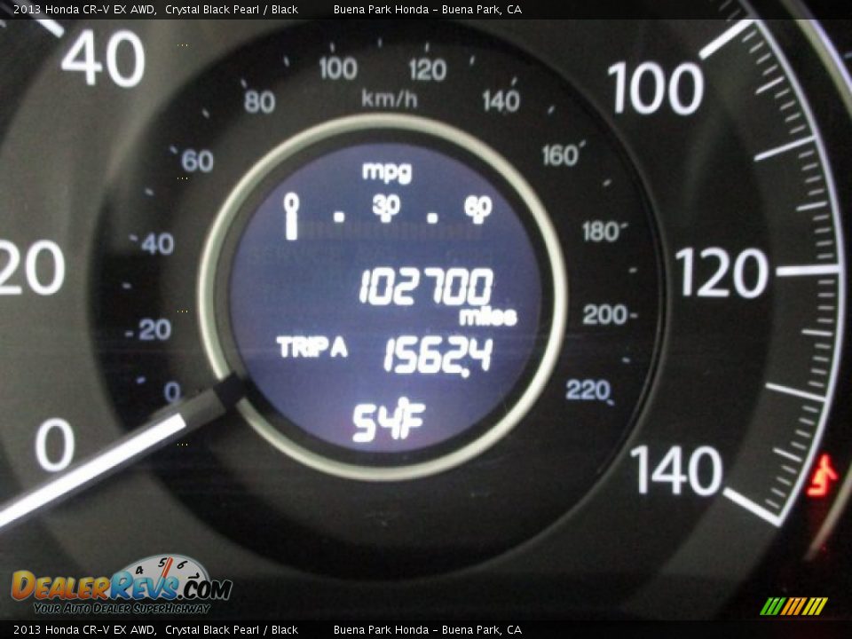 2013 Honda CR-V EX AWD Crystal Black Pearl / Black Photo #26
