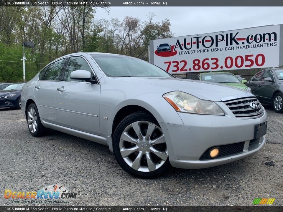 2006 Infiniti M 35x Sedan Liquid Platinum Metallic / Graphite Photo #1