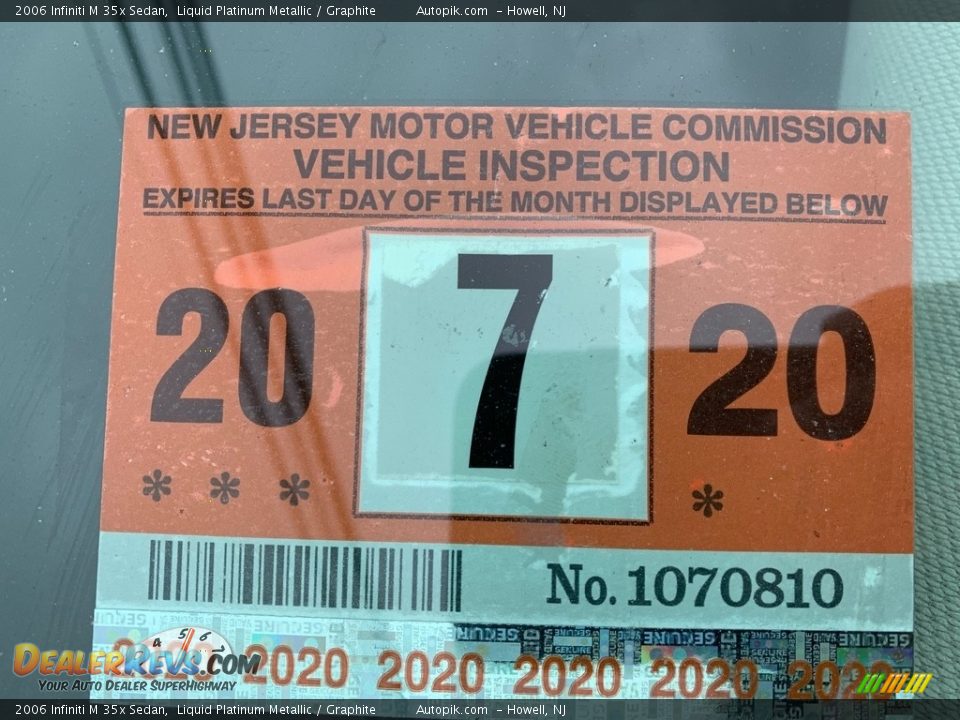 2006 Infiniti M 35x Sedan Liquid Platinum Metallic / Graphite Photo #9