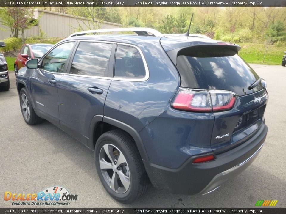 2019 Jeep Cherokee Limited 4x4 Blue Shade Pearl / Black/Ski Grey Photo #3