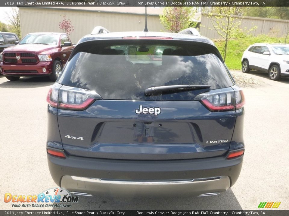 2019 Jeep Cherokee Limited 4x4 Blue Shade Pearl / Black/Ski Grey Photo #4