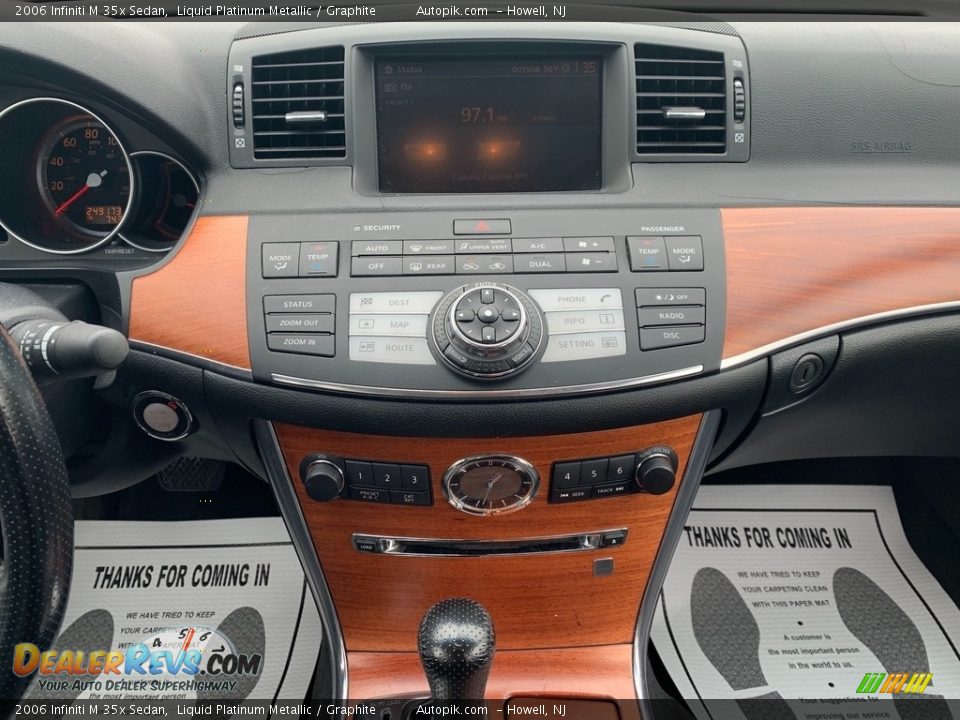 2006 Infiniti M 35x Sedan Liquid Platinum Metallic / Graphite Photo #15